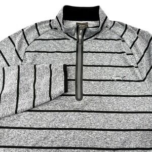 Greg‎ Norman Mens S 1/4 Zip Polo Mock Play Dry Tasso Elba Golf Shark Performance